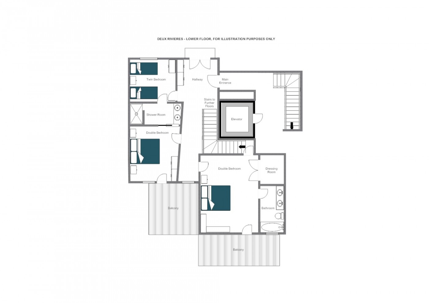 Deux Rivieres Verbier Floor Plan 2